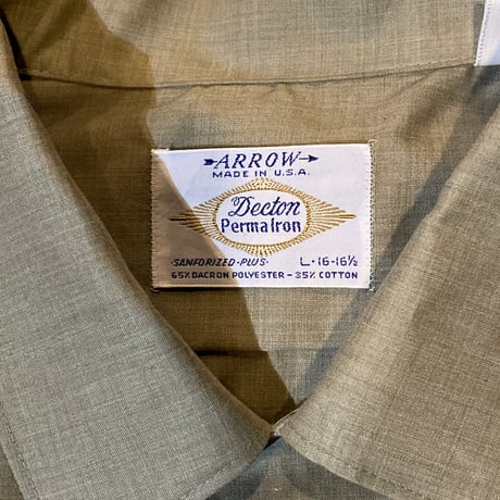 60-70s OPEN COLLAR SHIRT［19228］