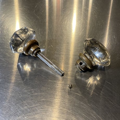 ANTIQUE GLASS DOOR KNOB［16772］