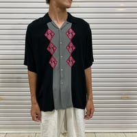 80s S/S RAYON SHIRT [19384]