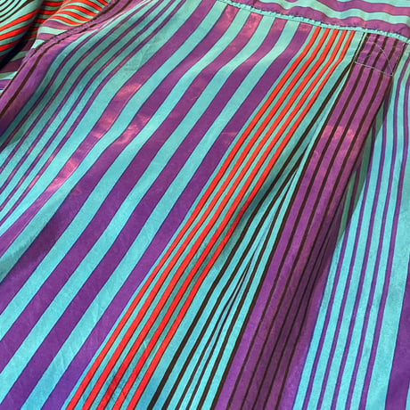 Design Stripe L/S Silk Shirt [19791]