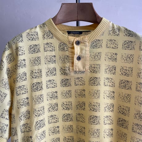 2F Plaid Pattern No-Collar Shirt [19752]