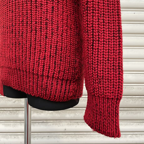 60’s SHAWL COLLAR KNIT SWEATER[11582]