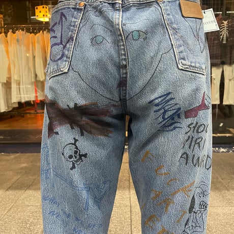 Original Painted Denim Pants [19745]