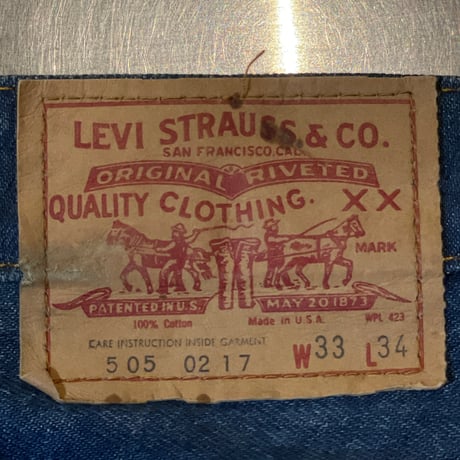 80s Levi's 505 DENIM PANTS [19502]