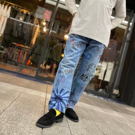 Original Painted Denim Pants [19745]