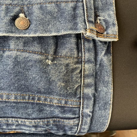 80′S LEVI'S 70411-9318 FLANNEL LINER DENIM JACKET［16722］