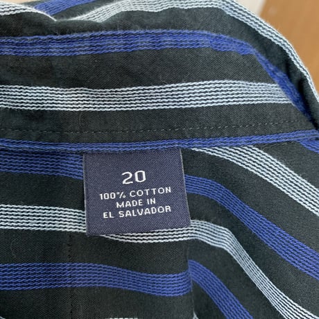 S/S COTTON STRIPE SHIRT［14140］