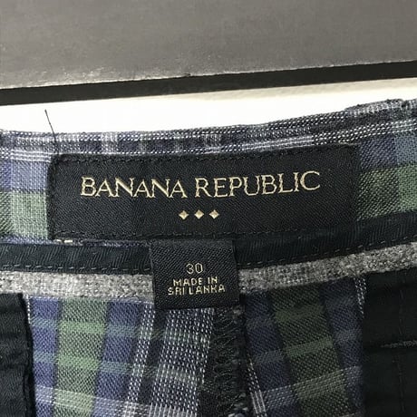 CHECK SHORT PANTS　BANANA REPUBLIC［8879］