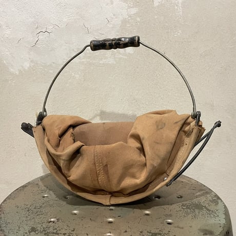 ANTIQUE CANVAS BASKET［17277］