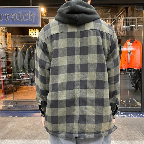 BLOCK CHECK HOODIE JACKET [19703]
