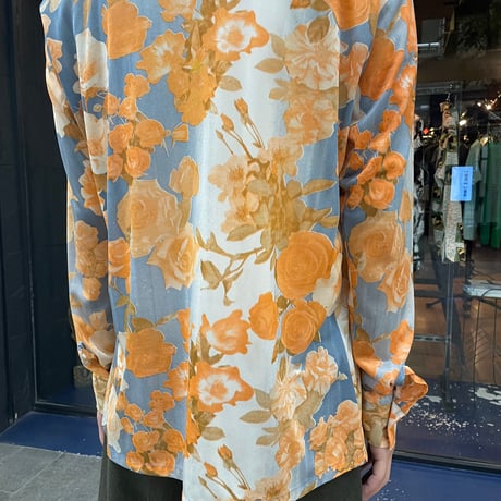 70s L/S ACETATE SHIRT [19307]