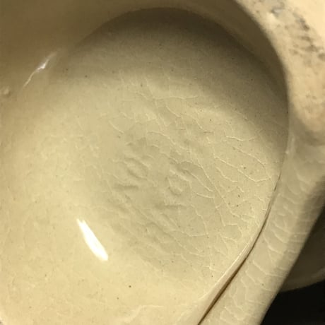 OLD CERAMIC SKULL MUG［11665］