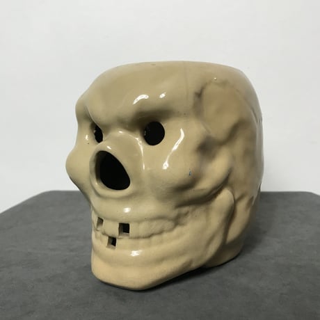 OLD CERAMIC SKULL MUG［11665］