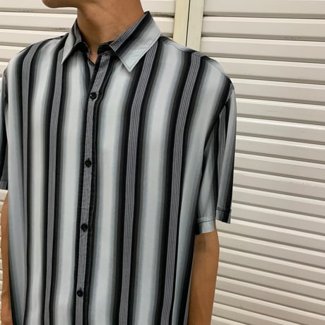 S/S SHADOW STRIPE SHIRT [19421]