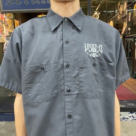 S/S PRINTED WORK SHIRT [19396]
