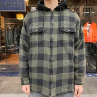 BLOCK CHECK HOODIE JACKET [19703]