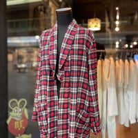 60'S CHECK FLANNEL GOWN［17289］