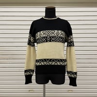 50's JACQUARD KNIT SWEATER[7491]