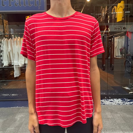 S/S VISCOSE BORDER TEE [19482]