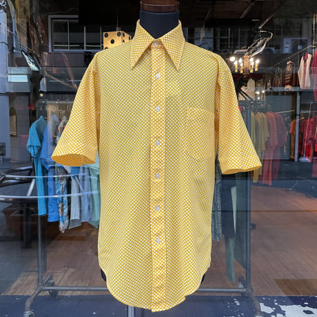70's Dot Poly Shirt［18466］
