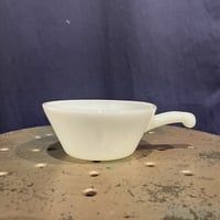 OLD MILKY GLASS SOUP CAP［17268］