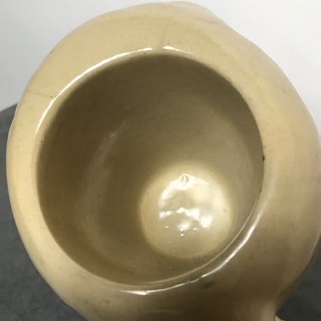 OLD CERAMIC SKULL MUG［11665］