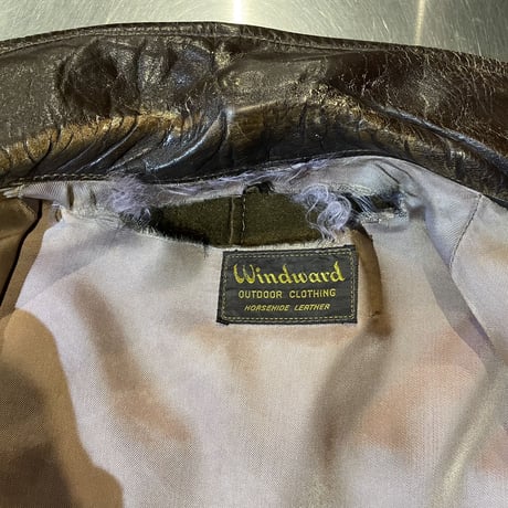 50'S Windward Horse Hide Leather Car Coat［8128］
