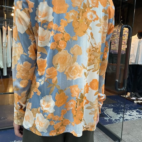 70s L/S ACETATE SHIRT [19307]