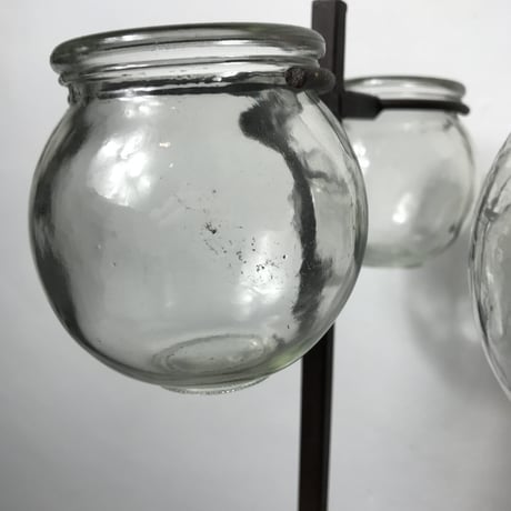 ANTIQUE GLASS STAND SET［12078］