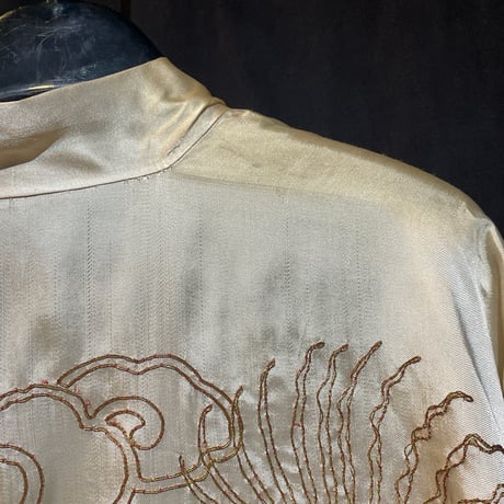 50s ENBROIDERED KIMONO ROBE [19399]