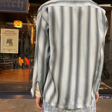 60s OMBLE STLIPE BOX SHIRT [19678]