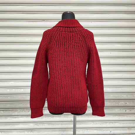 60’s SHAWL COLLAR KNIT SWEATER[11582]
