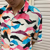 S/S RAYON OPEN-COLLAR SHIRT [19470]