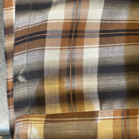 50~60s COTTON OMBRE CHECK SHIRT”N.O.S””［19134］
