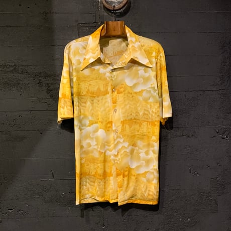 70s S/S OPEN-COLLAR SHIRT [19393]