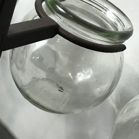 ANTIQUE GLASS STAND SET［12078］