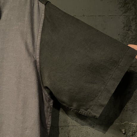 SWITCHING LINEN×RAYON S/S SHIRT［15836］