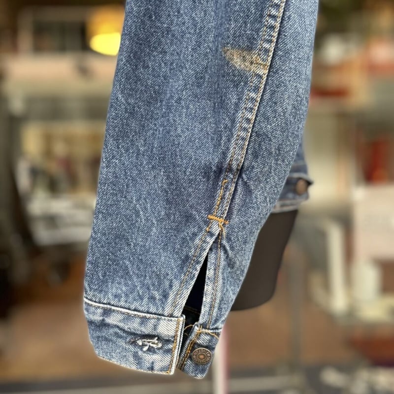 80′S LEVI'S 70411-9318 FLANNEL LINER DENIM JACK