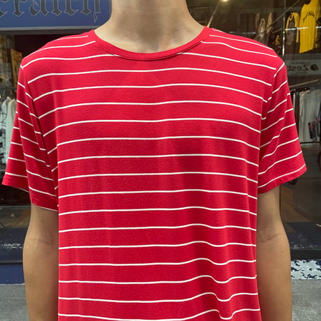 S/S VISCOSE BORDER TEE [19482]