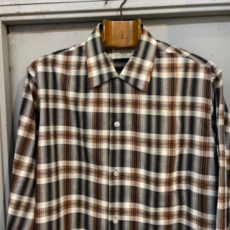 50~60s COTTON OMBRE CHECK SHIRT”N.O.S””［19134］