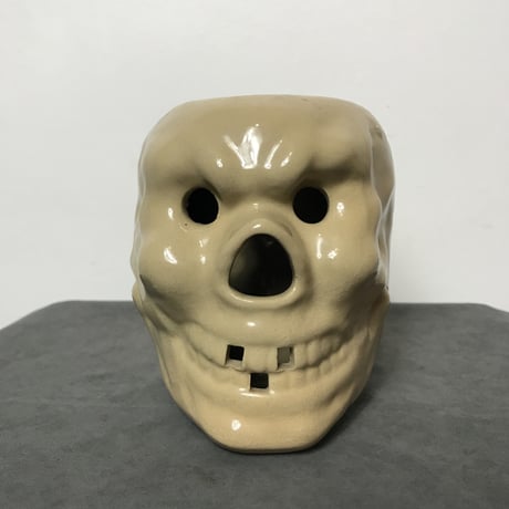 OLD CERAMIC SKULL MUG［11665］