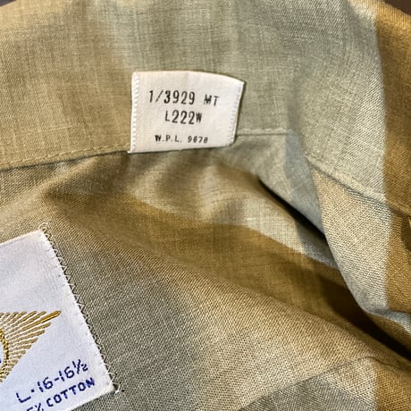 60-70s OPEN COLLAR SHIRT［19228］