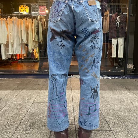 Original Painted Denim Pants [19745]
