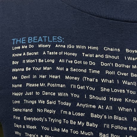 80's The Beatles Band Printed Tee［17481］
