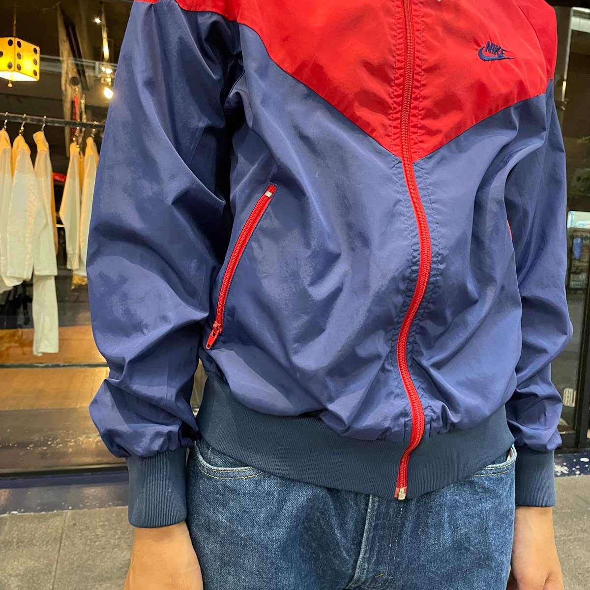 80s ”NIKE”NYLON HOODIE JACKET [19484] | Scratch