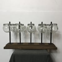 ANTIQUE GLASS STAND SET［12078］