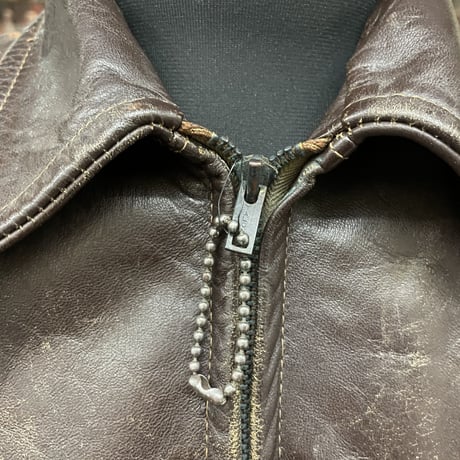 50'S Windward Horse Hide Leather Car Coat［8128］