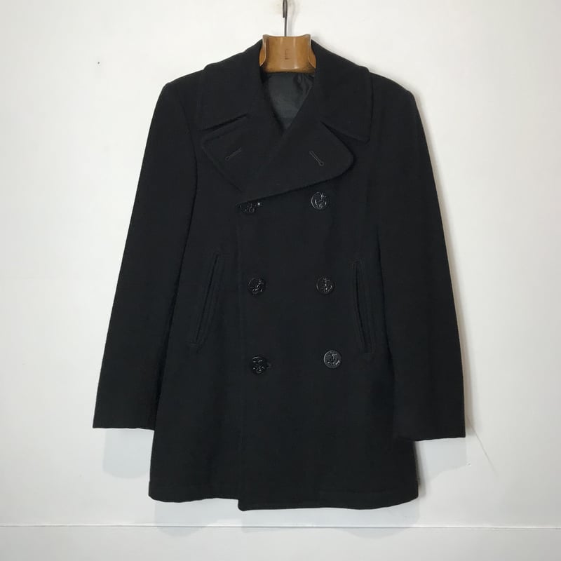 80s usnavy ピーコート U.S.NAVY P coat 1930s US NAVY 10 Button Pea