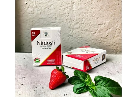 Nirdosh Herbal Filter Dhoompan【ストロベリー】