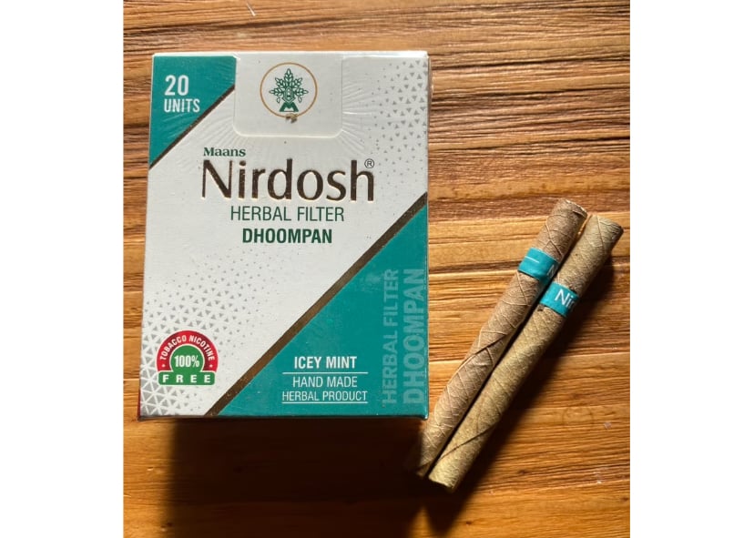 Nirdosh Herbal Filter Dhoompan 【メンソール(アイスミント)】